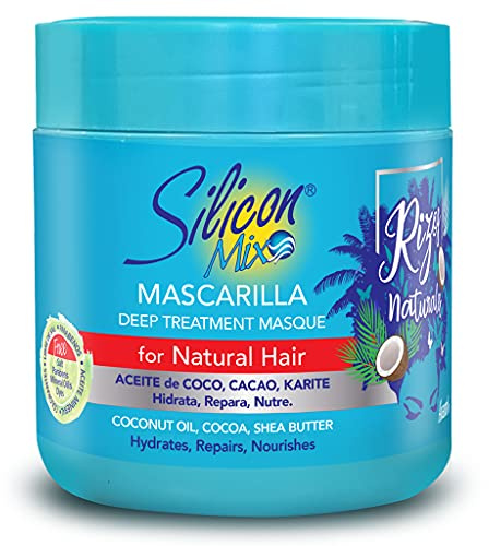 Silicon Mix Hair Conditioning Mask for Natural Wavy and Curly Hair 500 ml - Intensive Moisturising Treatment with Coconut Oil, Cocoa and Shea Butter
