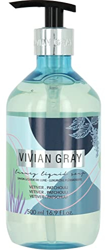VIVIAN GRAY 1504 Distributeur de savon crème moderne Bleu pastel 500 ml