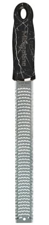 Microplane Grattugia Zester Black Marble ideale per Agrumi, Formaggio a Pasta dura, Zenzero, Cioccolato e Noce Moscata con Lama Fine - Made in USA