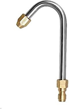 High Pressure Washer Rod, Washer Extension Gutter Cleaner Attachment Accessory with 1/4 Inch Quick Connect for Washer Lance/Wand, U-Shaped Curved Rod, 140mm