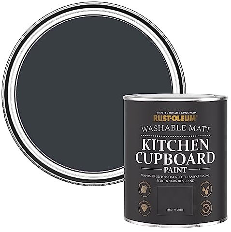 Rust-Oleum Grey Kitchen Cupboard Paint in Matt Finish - Anthracite (RAL 7016) 750ml