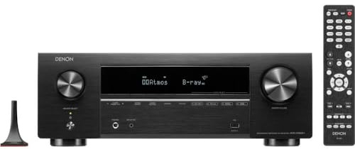Denon AVR-X1800H 7.2 Channel 8K Home Theater Receiver with Dolby Atmos, HEOS Built-in, and Audyssey Room Correction (Factory Certified Refurbished)