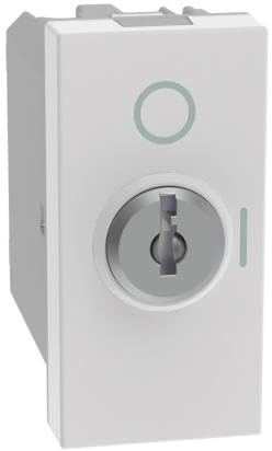 BTICINO MatixGO 1 modulo Bianco JW4012 Interruttore 2P 10 AX, 250Vac a chiave