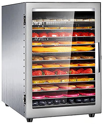 Déshydrateur Alimentaire À 12 Plateaux, Déshydrateur De Fruits Et Légumes Avec Minuterie Réglable Et Contrôle De La Température Pour Fruits, Viande, Bœuf, Viande Séchée, Herbes
