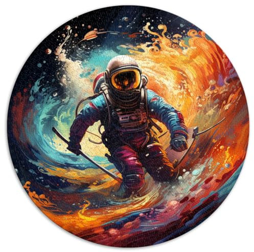 Puzzle zum Surfen, Astronautenfarbe, 1000 Teile, Puzzle, 67,5 x 67,5 cm, Spielspielzeug für Familienpuzzle, Geschenk, Heimdekoration