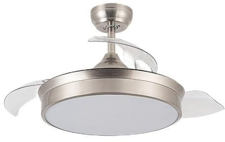 Brightium Ventilador DC 48W 4800lm 3 aspas, 6 velocidades, 3000-4000-6000K, control remoto, temporizador y memoria, ideal para climatizar espacios.