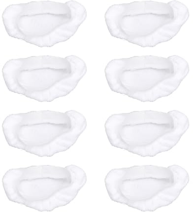 Nurnesy 8 Pezzi Panni per Scopa a Vapore per Pulitore a Vapore Portatile Panni in Microfibra Lavabili Universali Riutilizzabili