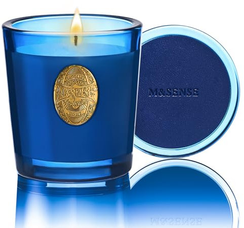 M&SENSE Duftkerze Ozean Traum,260g Duftkerzen im Glas Natürliche Soja-Kerze,55 Stunden Brenndauer,Weihnachten Kerzengeschenke für Frauen & Männer
