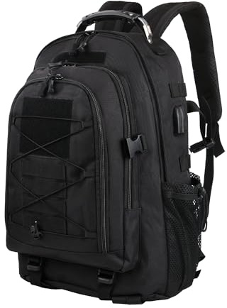 aiGear 35L Zaino Tattico Militare Grande Capacità Impermeabile Nero