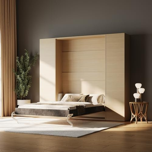 SMARTBett Schrankbett Set M1 160x200 + 2 Schränke Kaiserberg Eiche
