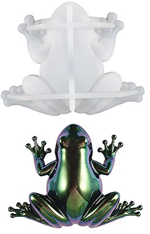 Moule en silicone 3D en forme de grenouilles de Pâques, escargot, lézard, animal - Convient pour la fabrication de bijoux en résine époxy, la décoration de la maison