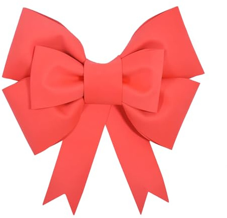 Gleemix Große Rot Schleife Geschenk Deko, 50cm DIY Geschenkschleife Groß Riesige, Rote Schleife Autoschleife Geschenkschleife, Für Hochzeit Valentinstag Auto Weihnachten Deko, Selbst Zusammengebaut