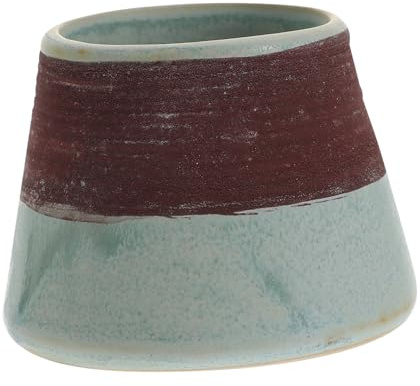 BAZEITFLOW Ceramic Match Holder with Striker Painted Storage Jar for Living and Incense Burning Decorative Canister for Safe Matchstick Organization and Easy Lighting