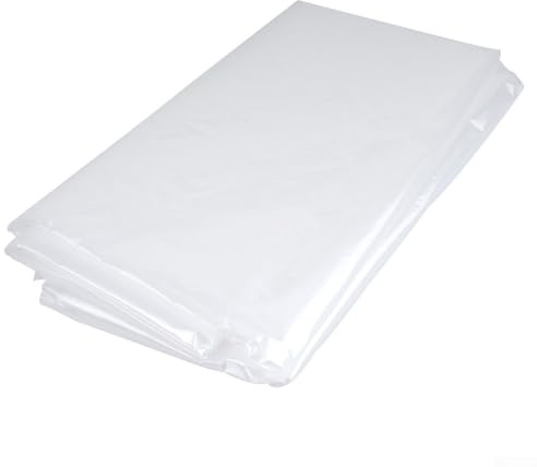 Bebykilemi Lámina de plástico de polietileno transparente de 2 m x 6 m, cubierta para invernadero de jardín para protección de plantas y extensión de temporada (2 m x 6 m)