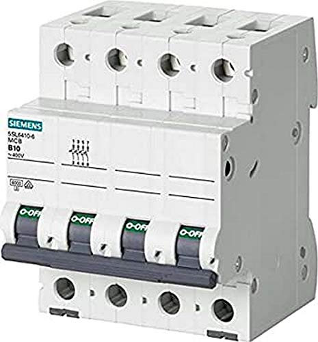 Siemens 5SL6606–7 Miniatur Leitungsschutzschalter 6 KA 3 + N Pole c-6 a