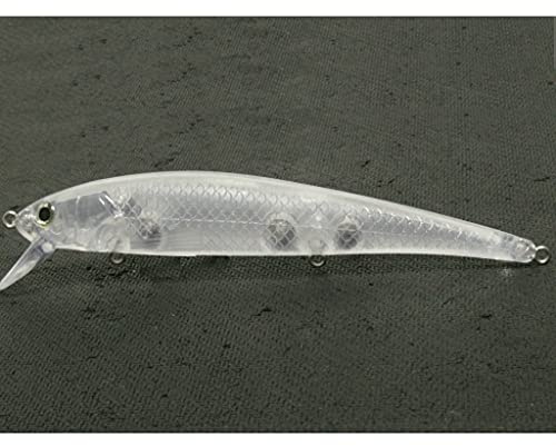 wLure 10 blank omålad spigg, jerkbait, långsamt flytande, tajt wobble, fiskedrag, med fria ögon, UPM509
