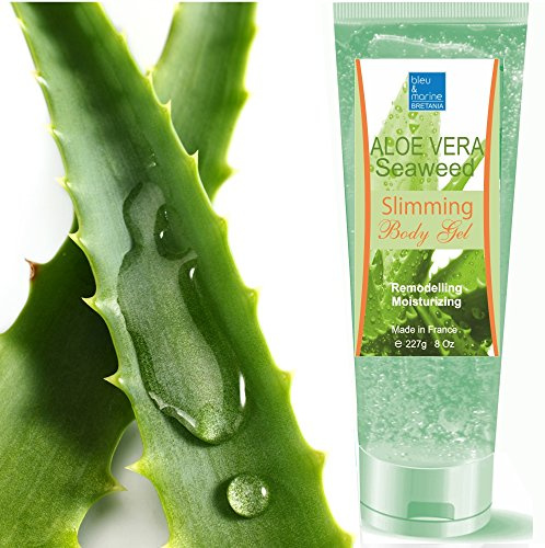 bleu & marine Bretania - Meeresalgen & Aloe Vera Abnehmendes Gel | Anti-Cellulite 227ml | Hautstraffung | Lymphdrainage | Für Hartnäckige Cellulite, Grün, 227 g (1er Pack)