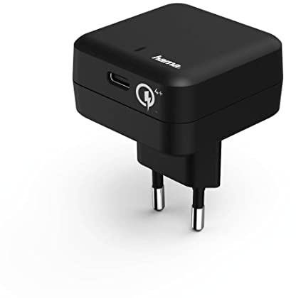Hama USB-C Schnellladegerät, Quick Charge 4+/Power Delivery (Ladeadapter für Smartphone, Tablet, Notebook, Konsole, intelligenter 27 W Stromadapter mit Schnellladefunktion, Quick-Charge-3 kompatibel)