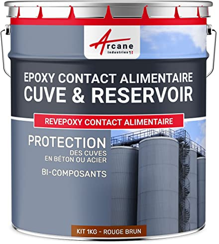 ARCANE INDUSTRIES Resina Epoxi Alimentaria - REVEPOXY - 207 - Rojo Pardo - Ral 3011