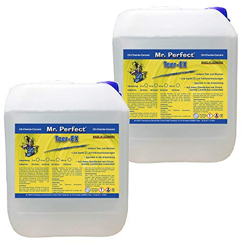 Mr. Perfect® Professioneller Teerentferner Auto - 2x10L I Bitumen Entferner - Entfernt effektiv Teer, Bitumen, Öl & Fett I Baumharzentferner - Teer Entferner für Auto, Wohnmobil, Werkzeuge & Mehr