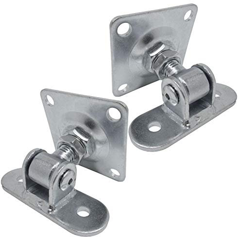 2 Stück Torangeln M18 mit 2 Befestigungsplatten einstellbar Torband Torscharnier