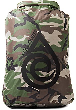 AquaQuest Rogue Dry Bag/Trockentasche – 100% Wasserdicht – 60 L, Woodland Camo