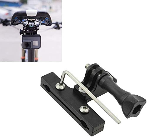 Hensych Aluminiumlegierung Sitz Schiene Montieren Fahrrad Sitz Montieren Sitz Klemme für Gopro Hero 8/7/6/5/4/3 Action Camera