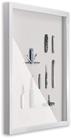 BIRAPA Objektrahmen Talon SPACE 70x100 cm Weiß Hochglanz 3D Bilderrahmen zum Befüllen