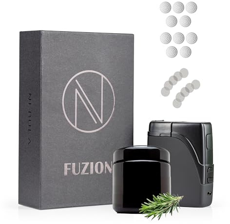 Nebula Fuzion Dry Herb Vaporizer Pro Edition | LED Display | Matte Black | Portable Herbal Vaporiser with LED Display, USB Rechargeable, Ceramic Chamber 100-230°C Temperature Control | Matte Black