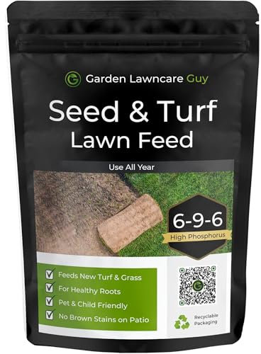 Seed & Turf Feed - Pre Seeding & Pre Turfing Lawn Fertiliser - Child and Pet Friendly - High in Phosphorus for Lawn Establishment - Garden Lawncare Guy