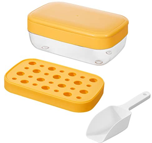 Household Ice Cube Make, Ice Cube Molds with Ice Shovel and Plastic Box, Ice Cube Tray, for Cocktail Whiskey Chilled Drinks