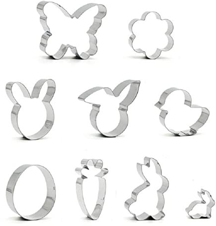 9 StüCk Oster Ausstecher PläTzchenform Set Keksausstecher PläTzchen Ausstechformen Keksform Ei Hasen Kaninchen KüKen