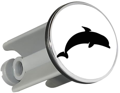 Huuraa Waschbeckenstöpsel Delfin Silhouette Geschenk