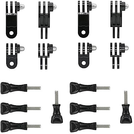 Brazo giratorio ajustable para cámara acción,accesorios montaje GoPro para GoPro Hero 10,9,8,7,6,5,Xiaomi, Fusion,DJI Osmo,SJCAM, soporte para casco motocicleta GoPro Pole (16 piezas)