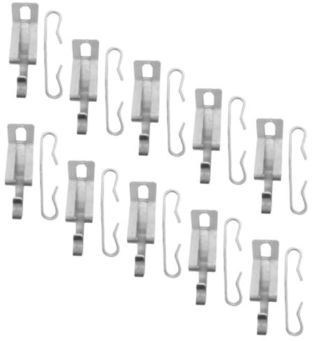 Hemobllo 20pcs Roof Heating Cable Clips Aluminum Gutter Clips Roofing Spacers Heat Cable Hangers Kit for Pitched Roof Installations