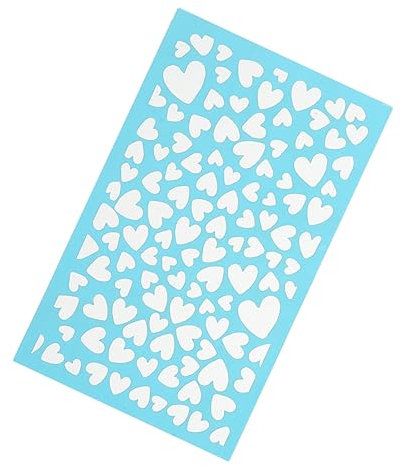 Tofficu Teiliges DIY Schablonen Schmuckherstellung Herzmotiv Langlebige Polyester-siebdruckvorlage Für Polymer Clay Wiederverwendbare Bastelschablone Für Kreative Ohrringgestaltung