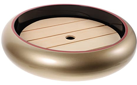 Garneck Japanese Sushi Plate and Sashimi Serving Tray Set, Small Size Wooden Drainage Board, Practical Sushi Container for Home and Restaurant Use