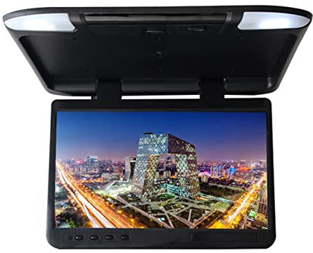TV para auto Pantalla IPS de 1920x1080, Monitor de montaje abatible hacia abajo for techo de coche de 22 pulgadas, reproductor de vídeo MP5 for techo de autobús, TV, salida FM USB Te ofrece una experi