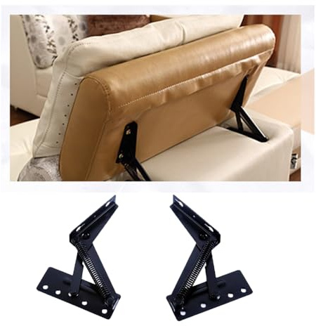 TAIQIAOLE 4-Piece Set 80° Cabinet Heavy Duty Hinge Black Bed Lifting top 80 Degree Sofa Hinges Table Storage Boxes, Hardware Accessories Support