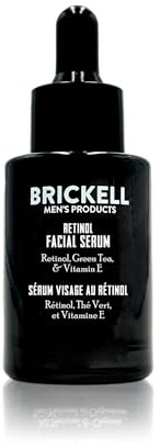 Brickell Retinol-Hautpflegeserum für Männer zur Straffung von Gesichtslinien und Augenfalten, tief feuchtigkeitsspendendes Gesichtspflegeserum gegen Hautalterung, parfümfrei, 30 ml