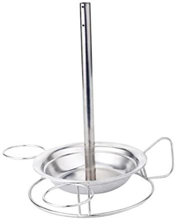 TOPBATHY Stainless Steel Dancing Chicken Stand Chicken Holder Pan for Outdoor Camping Upright Roaster Rack Grilled Roast Rack