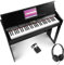 RhapsodyDP61 - Digitales E Piano Keyboard mit 61 Tasten, Kopfhörer und Sustain Pedal, Keyboard mit Anschlagdynamik, Möbel Ständer, 300 Sounds, 80 Demos, Effekte Akkorde, USB Midi - Set