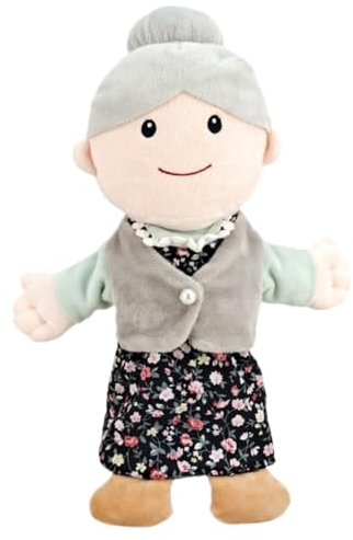 Familien Handpuppen Spielzeug für Kinder, inklusive Opa Oma Vater Mutter Tochter Sohn Fingerpuppen Tier Handpuppen Rollenspiel interaktives Früherziehungsspielzeug Plüschtier Stofftierpuppe