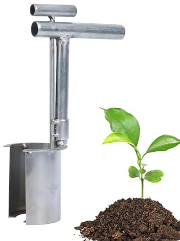 Transplanteur de - Transplanteur de Plantation de Jardins, Transplanteur de Plants de et d'arbres fruitiers, Outil de Plantation de bulbes en Acier Inoxydable pour Jardin et Cour