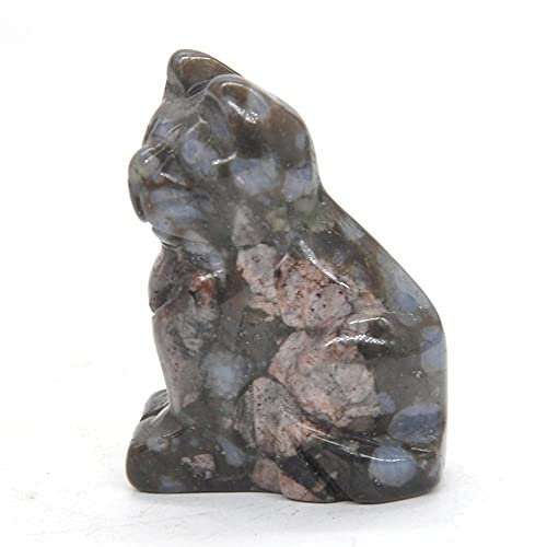 Home Collections 1,5 Statue Naturstein Kristall Tierfiguren Steine Dekoration (Rhyolith)