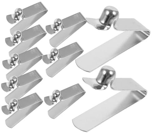 POPETPOP 10stücke Förmige Federklammer Aus Stahl Langlebiger Spannclip Mit Druckknopf Vielseitig Einsetzbar Für Zeltstangen Sonnensegel Und Regenschirme Kompatibel Mit Verschiedenen Rohrdur