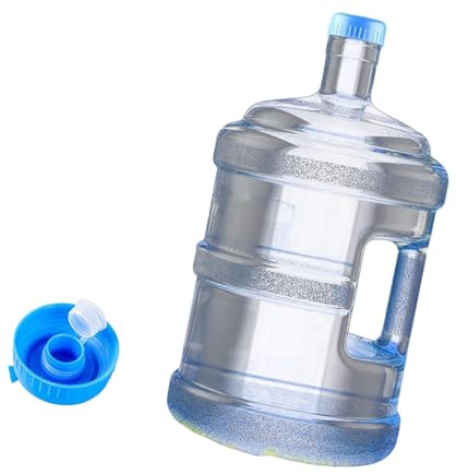 MERIGLARE Wasserspender Flasche Verdickter, Wiederverwendbarer Reine Wasserflasche, Mineralwasserflasche, Wiederverwendbare Plastikflasche, Tragbarer Wassereimer mit Henkel, 7.5L
