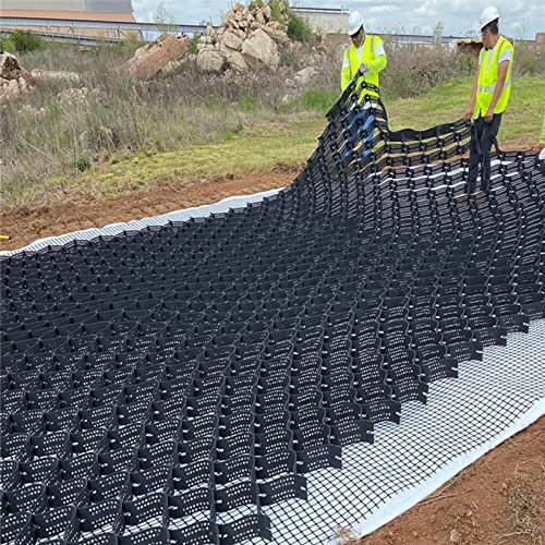 Stabilisateur de Gravier Grille Géo Grille Pour Passerelle,Stabilisateur De Gravier À Usage Intensif/ Grilles De Fondation De Sol Pour Talus De Stationnement, Jardin Extérieur Contrôle L'érosion Boue