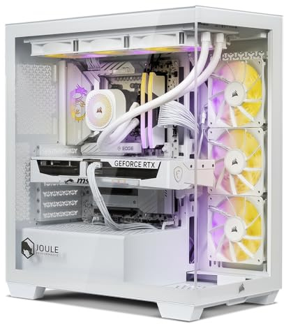 Joule Performance High End Gaming PC | AMD Ryzen 7 9800X3D | NVIDIA RTX 5080 16GB | 32GB DDR5 RAM | 2TB SSD | Windows 11 Pro | Wasserkühlung, WLAN, RGB | Computer für 4K Gamer & Streaming