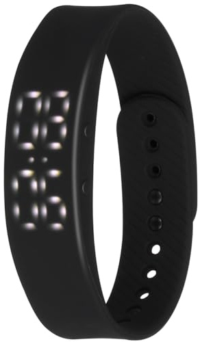 SOIMISS Sport Smartwatch Damen Herren Mit Led-Armband Silikon Schrittzähler Kalorienzähler Wasserdicht Vibrationsalarm Fitness Tracker Digitaluhr 8.86X0.63X0.31In